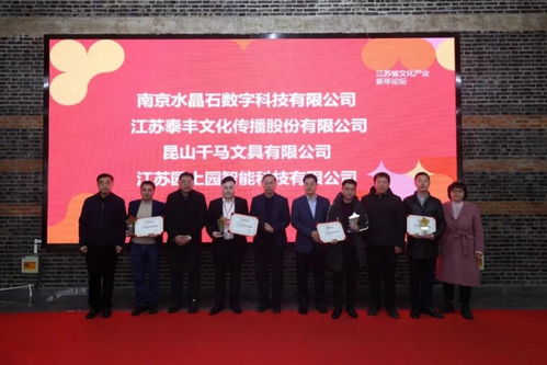 恭贺丨泰丰文化荣获江苏省文化企业科技创新奖