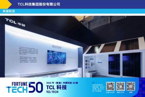 tcl科技双领域领跑,荣登 2024年 财富 中国科技50强